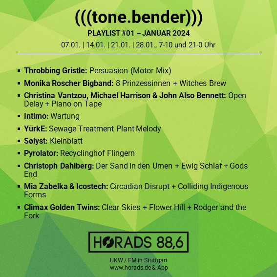 (((tone.bender))) im Januar 2024