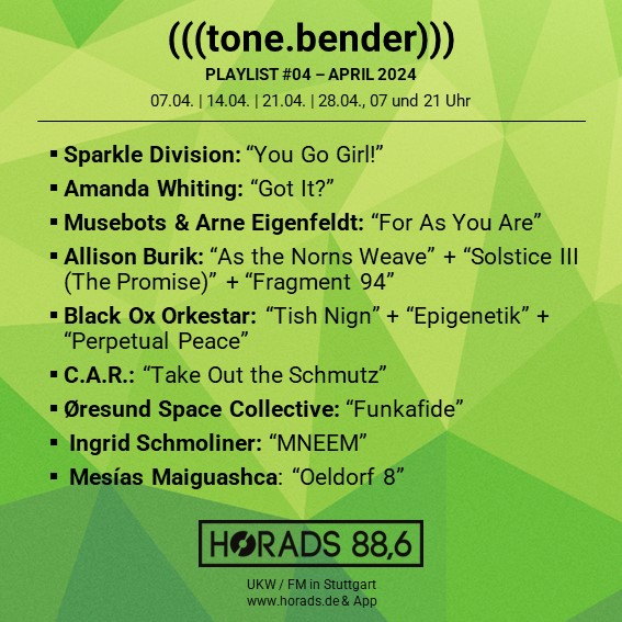 (((TONE.BENDER))) im APRIL 2024